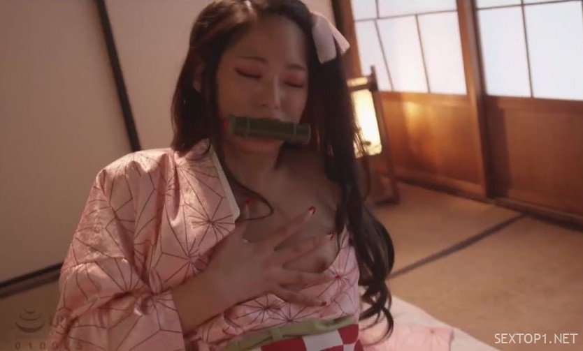 Nữ quỷ Nezuko (Kimetsu no Yaiba Cosplay JAV) ~Mitsuki Nagisa